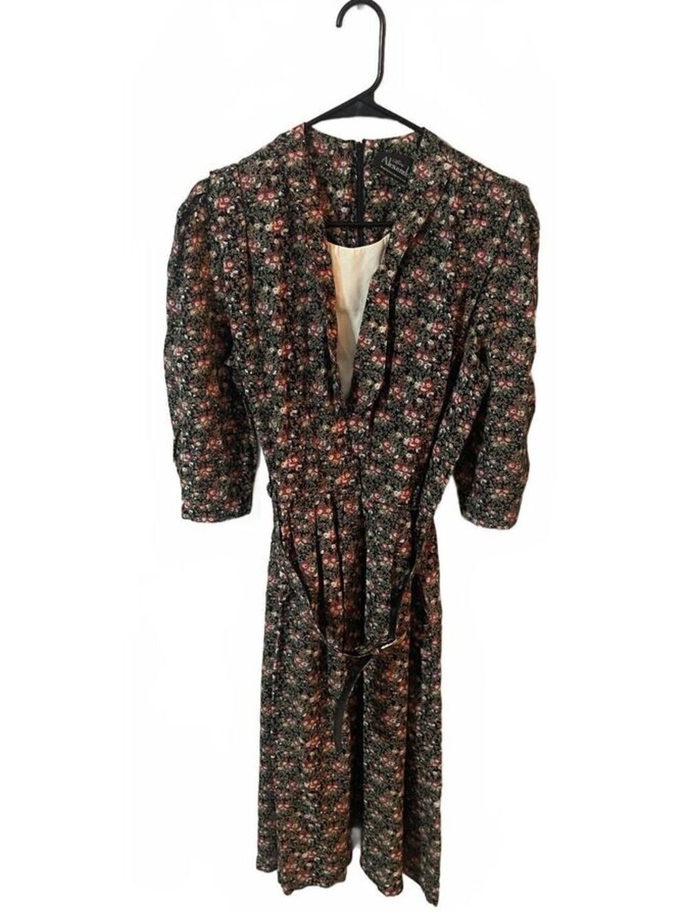 Vintage Tori Alexander Floral Chintz Dress/Matching Belt 6P